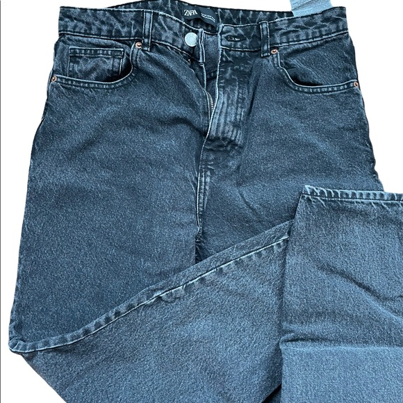 Zara High waisted black denim jeans - Picture 1 of 6